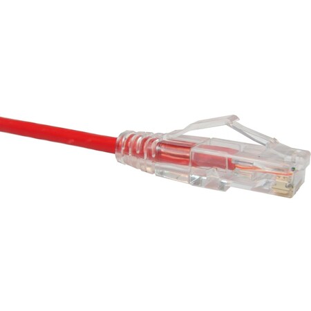 Unirise Usa 2Ft Cat6 Clearfit Slim Patch Cable Red CS6-02F-RED